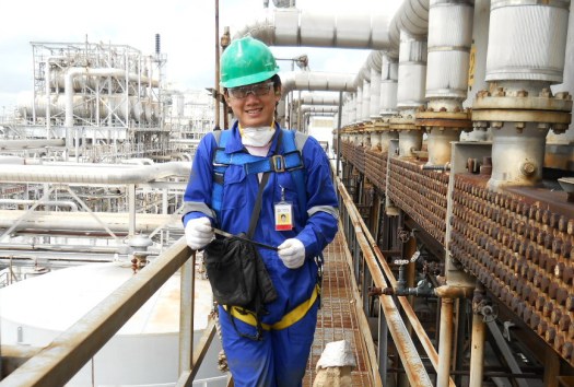 During project working at PT Badak NGL, Bontang, East Kalimantan (June - July, 2011)