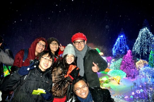 Winter weekend with dormitory friends at The Garden of Morning Calm